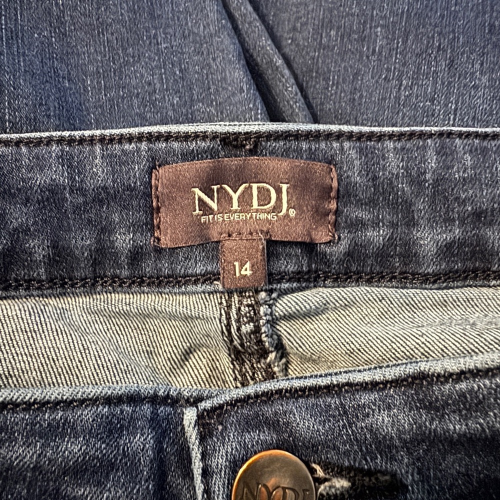 NYDJ Women’s Dark Blue Denim Ankle Jeans